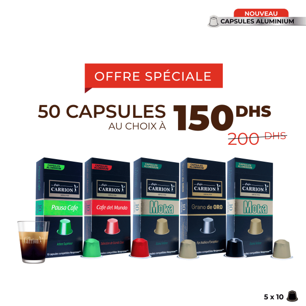pack 50 capsules compatibles