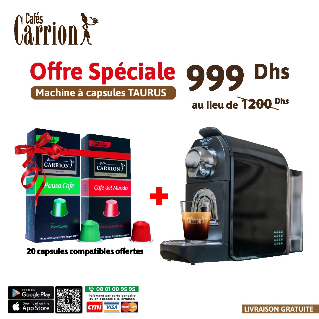 Pack Machine à capsules compatibles - Cafés Carrion